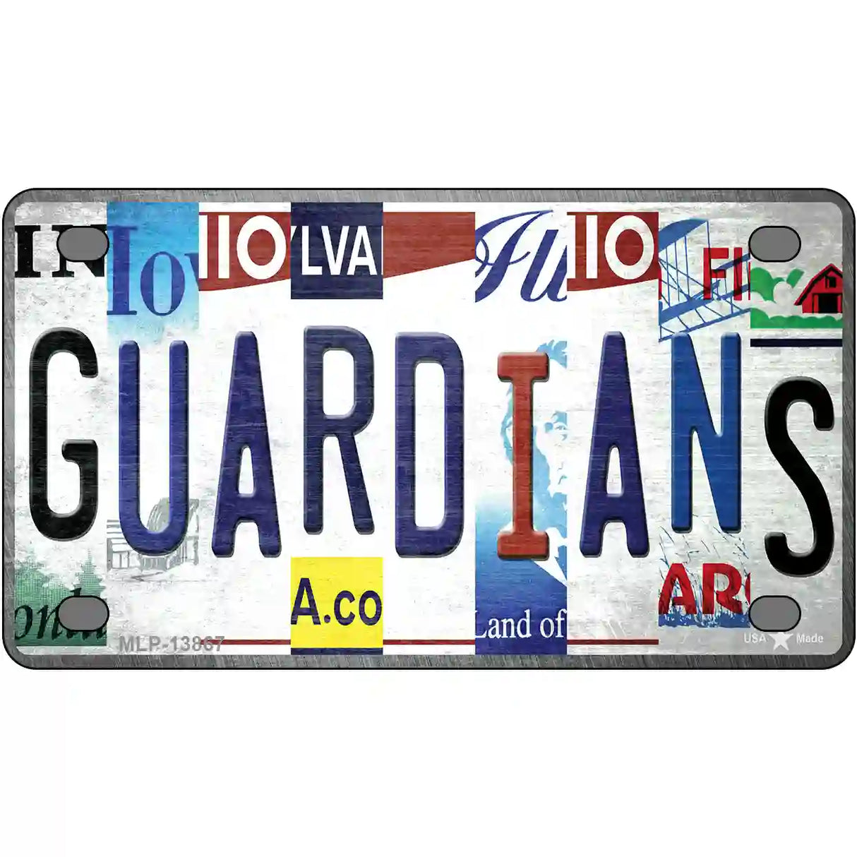 Guardians Strip Art Novelty Metal License Plate Tag 4" x 2.2" (MLP)