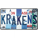 Krakens Strip Art Novelty Metal License Plate Tag 4" x 2.2" (MLP)