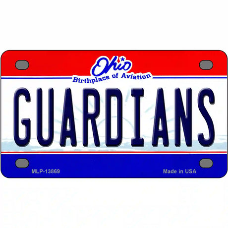 Guardians Ohio Aviation Novelty Metal License Plate Tag 4" x 2.2" (MLP)