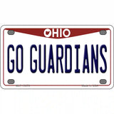 Go Guardians Ohio Novelty Metal License Plate Tag 4" x 2.2" (MLP)