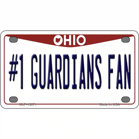 Number 1 Guardians Fan Ohio Novelty Metal License Plate Tag 4" x 2.2" (MLP)