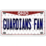 Guardians Fan Ohio Overlay Novelty Metal License Plate Tag 4" x 2.2" (MLP)