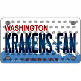 Krakens Fan Washington Overlay Novelty Metal License Plate Tag 4" x 2.2" (MLP)