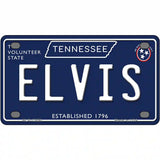 Elvis Tennessee Blue Novelty Metal License Plate Tag 4" x 2.2" (MLP)