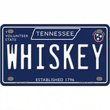 Whiskey Tennessee Blue Novelty Metal License Plate Tag 4" x 2.2" (MLP)