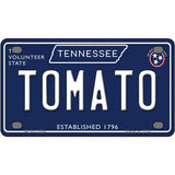 Tomato Tennessee Blue Novelty Metal License Plate Tag 4" x 2.2" (MLP)