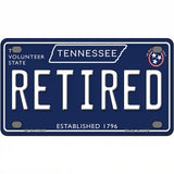 Retired Tennessee Blue Novelty Metal License Plate Tag 4" x 2.2" (MLP)