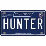 Hunter Tennessee Blue Novelty Metal License Plate Tag 4" x 2.2" (MLP)