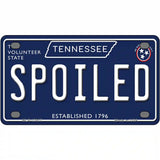 Spoiled Tennessee Blue Novelty Metal License Plate Tag 4" x 2.2" (MLP)