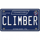 Climber Tennessee Blue Novelty Metal License Plate Tag 4" x 2.2" (MLP)