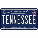 TN Tennessee Blue Novelty Metal License Plate Tag 4" x 2.2" (MLP)