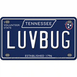 Luv Bug Tennessee Blue Novelty Metal License Plate Tag 4" x 2.2" (MLP)