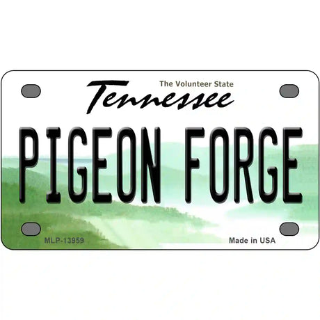 Pigeon Forge Tennessee Novelty Metal License Plate Tag 4" x 2.2" (MLP)