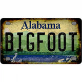 Bigfoot Alabama Novelty Metal License Plate Tag 4" x 2.2" (MLP)