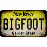 Bigfoot New Jersey Novelty Metal License Plate Tag 4" x 2.2" (MLP)