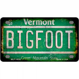 Bigfoot Vermont Novelty Metal License Plate Tag 4" x 2.2" (MLP)