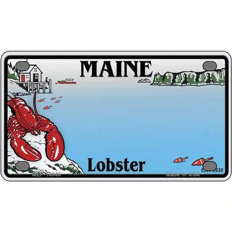 Maine Lobster Blank Novelty Metal License Plate 4" x 2.2" (MLP)