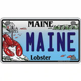 Maine Lobster Novelty Metal License Plate 4" x 2.2" (MLP)