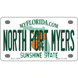 North Fort Myers Florida Novelty Metal License Plate 4" x 2.2" (MLP)