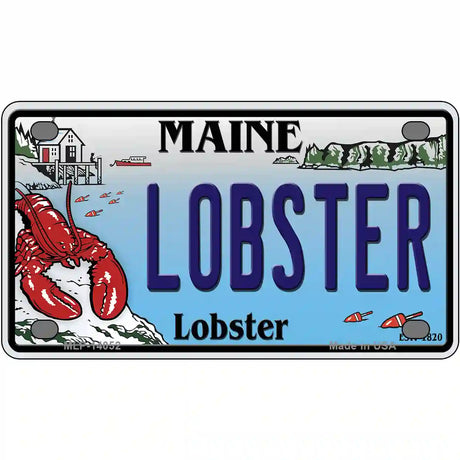 Lobster Maine Lobster Novelty Metal License Plate 4" x 2.2" (MLP)