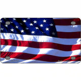 American Flag Metal Novelty License Plate 4" x 2.2" (MLP)