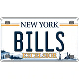 Bills New York Excelsior Novelty License Plate 4" x 2.2" (MLP)