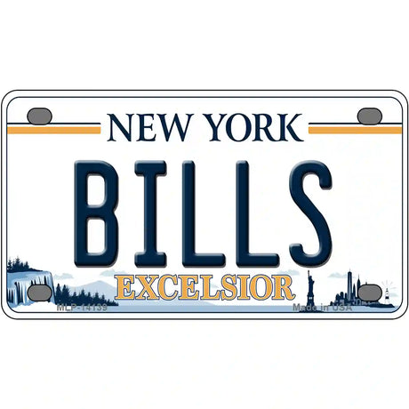 Bills New York Excelsior Novelty License Plate 4" x 2.2" (MLP)