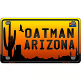 Oatman Flag Arizona Scenic Background Novelty Metal License Plate 4" x 2.2" (MLP)