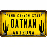 Arizona Oatman Yellow Novelty Metal License Plate 4" x 2.2" (MLP)