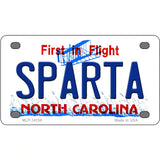 Sparta North Carolina Novelty Metal License Plate 4" x 2.2" (MLP)