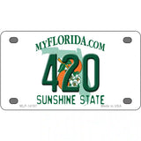 420 Florida Novelty Metal License Plate 4" x 2.2" (MLP)