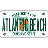 Atlantic Beach Florida Novelty Metal License Plate 4" x 2.2" (MLP)