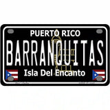 Barranquitas Puerto Rico Black Novelty Metal License Plate 4" x 2.2" (MLP)