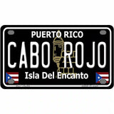 Cabo Rojo Puerto Rico Black Novelty Metal License Plate 4" x 2.2" (MLP)