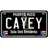 Cayey Puerto Rico Black Novelty Metal License Plate 4" x 2.2" (MLP)