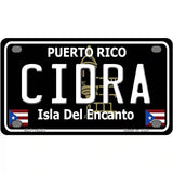 Cidra Puerto Rico Black Novelty Metal License Plate 4" x 2.2" (MLP)