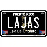 Lajas Puerto Rico Black Novelty Metal License Plate 4" x 2.2" (MLP)