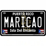 Maricao Puerto Rico Black Novelty Metal License Plate 4" x 2.2" (MLP)