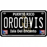 Orocovis Puerto Rico Black Novelty Metal License Plate 4" x 2.2" (MLP)