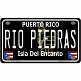 Rio Piedras Puerto Rico Black Novelty Metal License Plate 4" x 2.2" (MLP)