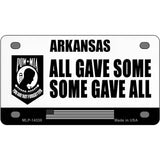 Arkansas POW MIA Some Gave All Novelty Metal License Plate 4" x 2.2" (MLP)