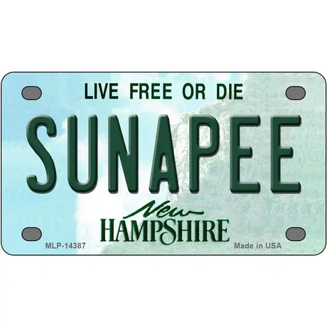 Sunapee New Hampshire Novelty Metal License Plate 4" x 2.2" (MLP)