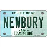 Newbury New Hampshire Novelty Metal License Plate 4" x 2.2" (MLP)