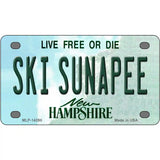 Ski Sunapee New Hampshire Novelty Metal License Plate 4" x 2.2" (MLP)