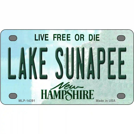 Lake Sunapee New Hampshire Novelty Metal License Plate 4" x 2.2" (MLP)