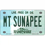 Mount Sunapee New Hampshire Novelty Metal License Plate 4" x 2.2" (MLP)