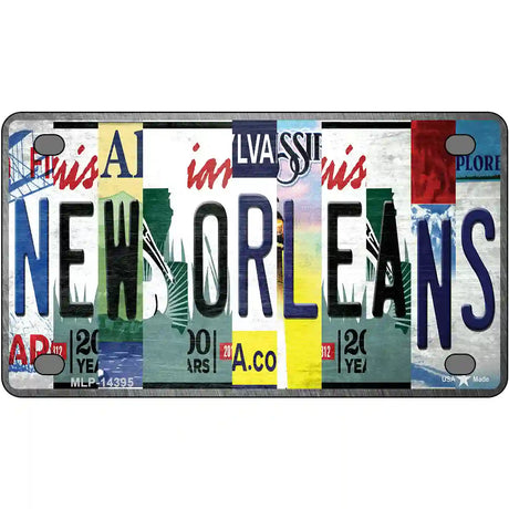 New Orleans License Plate Art Novelty Metal License Plate 4" x 2.2" (MLP)