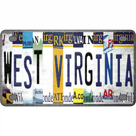 West Virginia License Plate Art Novelty Metal License Plate 4" x 2.2" (MLP)