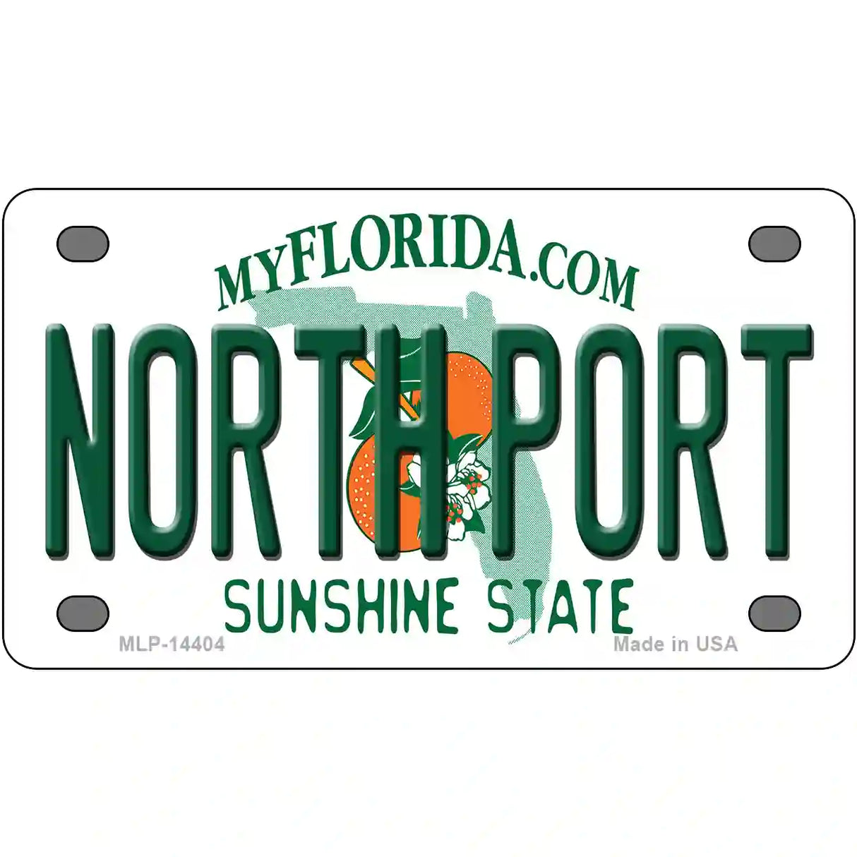 North Port Florida Novelty Metal License Plate 4" x 2.2" (MLP)