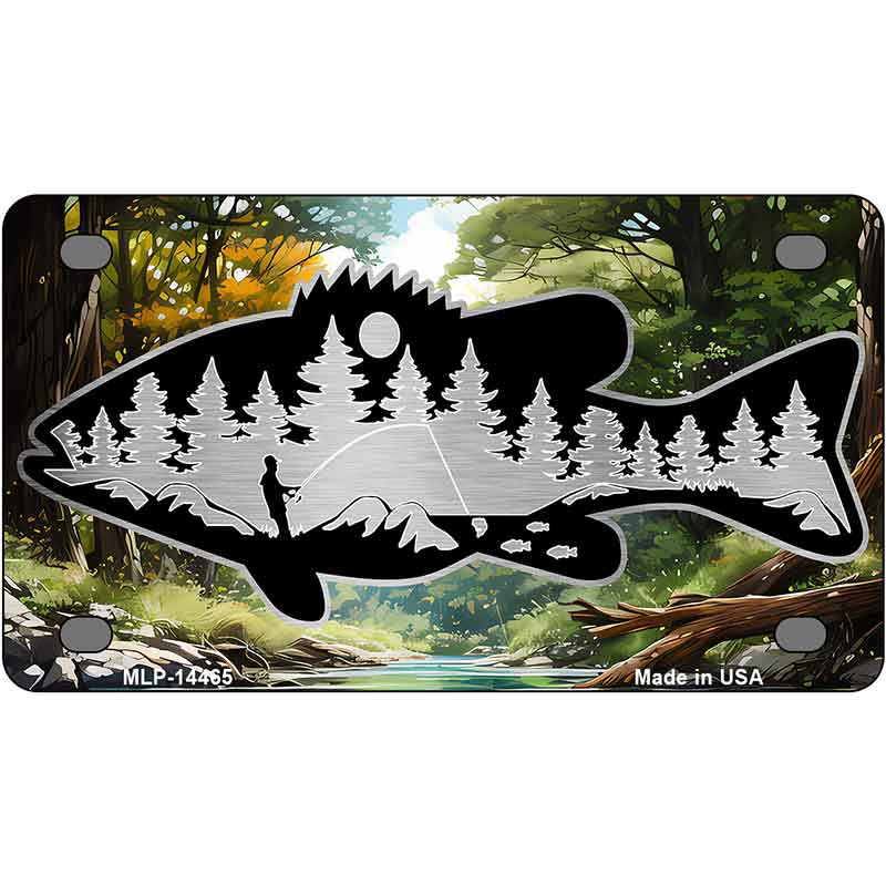 Fishing in the Pines Natures Escape Novelty Metal License Plate LP-14465